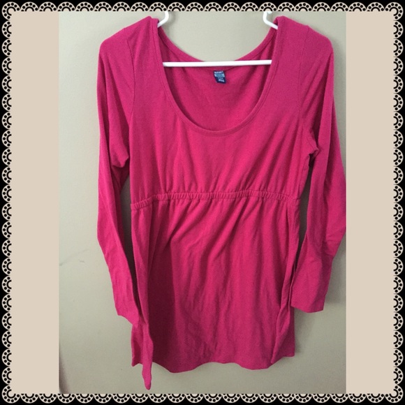 Pink Maternity Tunic Top 🌷
