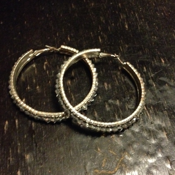 Hoops with beads and crystals!