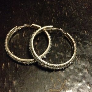 Hoops with beads and crystals!
