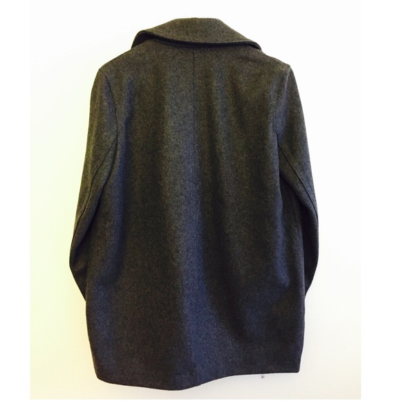 Gap charcoal grey wool blend moto coat - Picture 2 of 4