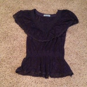 Purple lace top