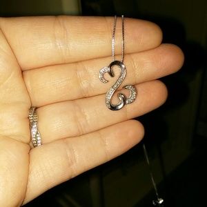 Open heart necklace