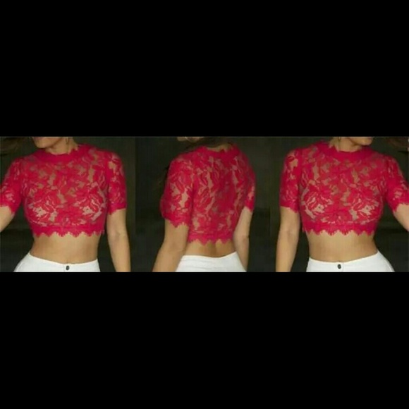 Lace crop top