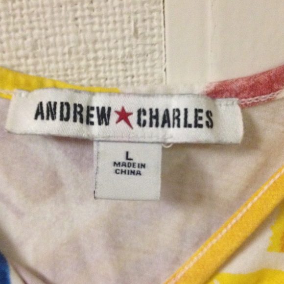 ANDREW CHARLES PRINT FRINGE TANK TOP - Picture 2 of 4
