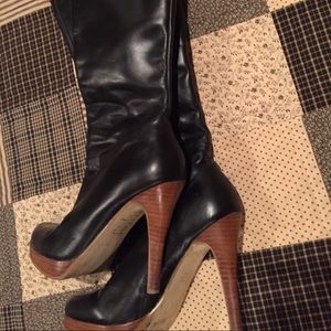 Bakers black high sexy boots