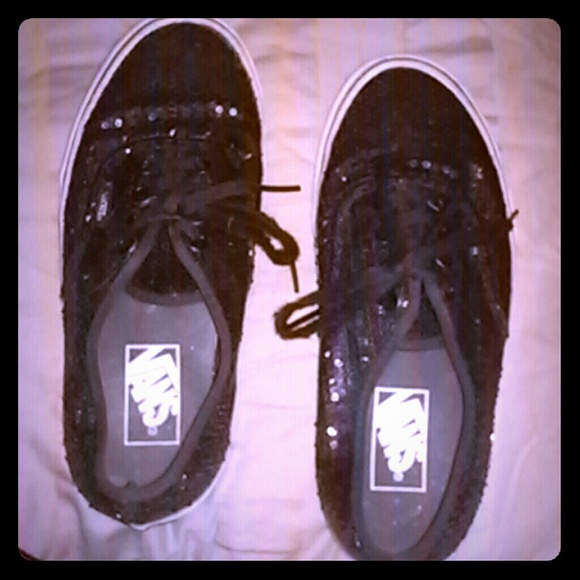 black sparkly vans!!