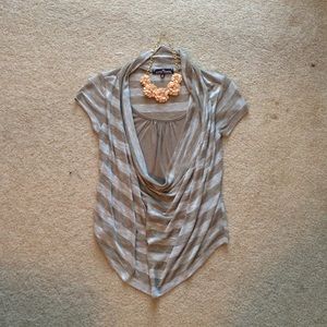 Short sleeve long in front short in back shirt