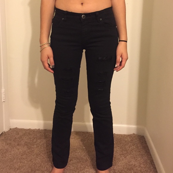 Black skinny jeans