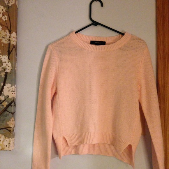 forever 21 light pink sweater