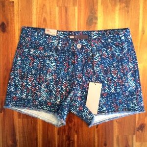 Colorful Denim Shorts