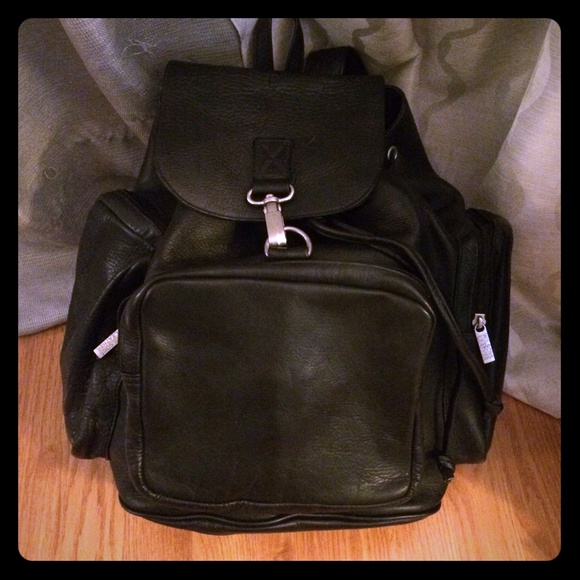 Black Wilsons Leather Backpack