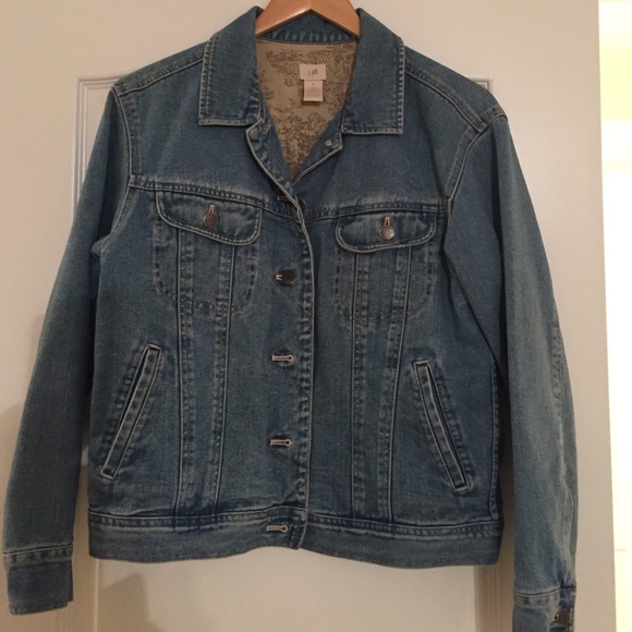 J. Jill lined denim jacket