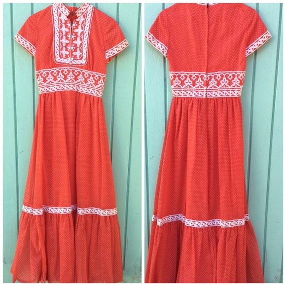 SOLD Vintage 1950's polka dot rockabilly dress - Picture 4 of 4