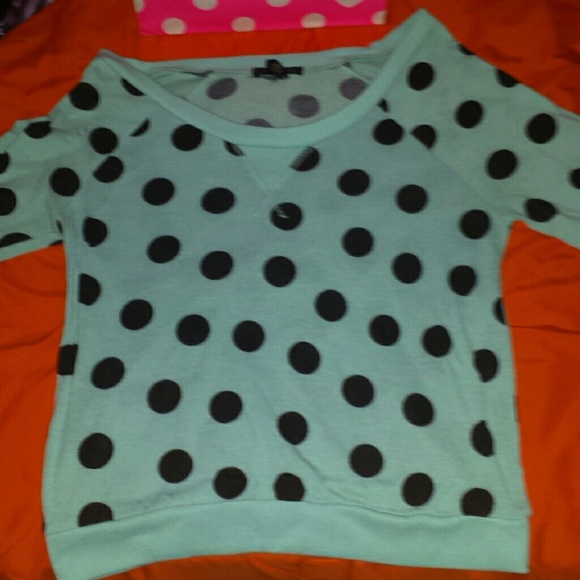 Polka dot sweater
