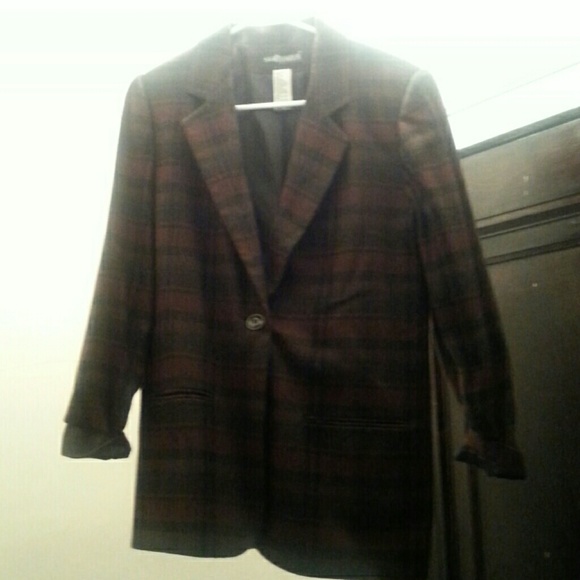 Petite plaid jacket
