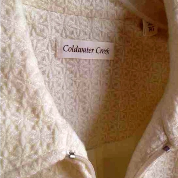 NEW LISTING❤️COLDWATER CREEK IVORY JACKET - Picture 4 of 4