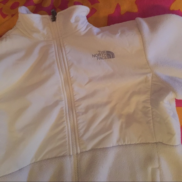 White north face jacket xl girls