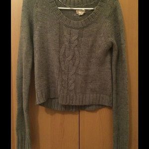 Grey knit sweater