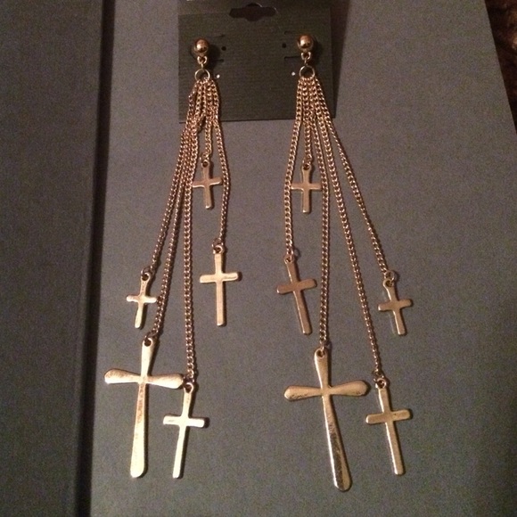 Cross earrings
