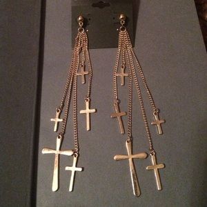 Cross earrings