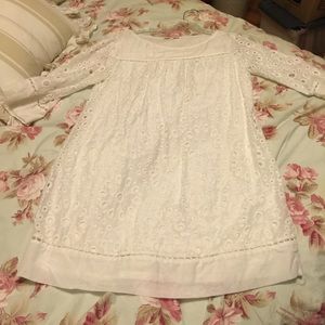 ELLA MOSS TUNIC WHITE EYELET DRESS