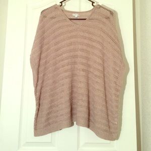 Tan Crochet Poncho style top