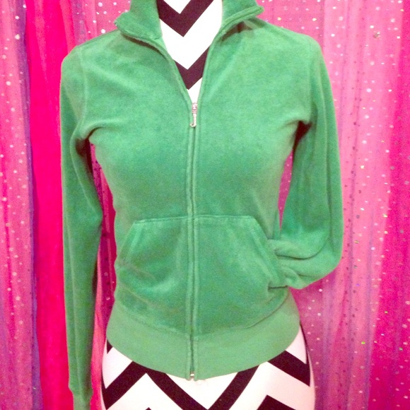 JUICY COUTURE 🍏 Green Terry Jacket