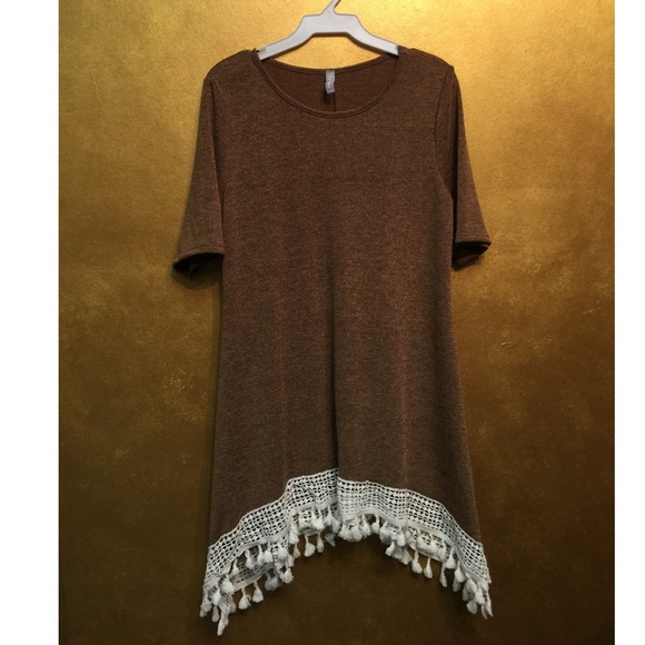 Brown boho dress