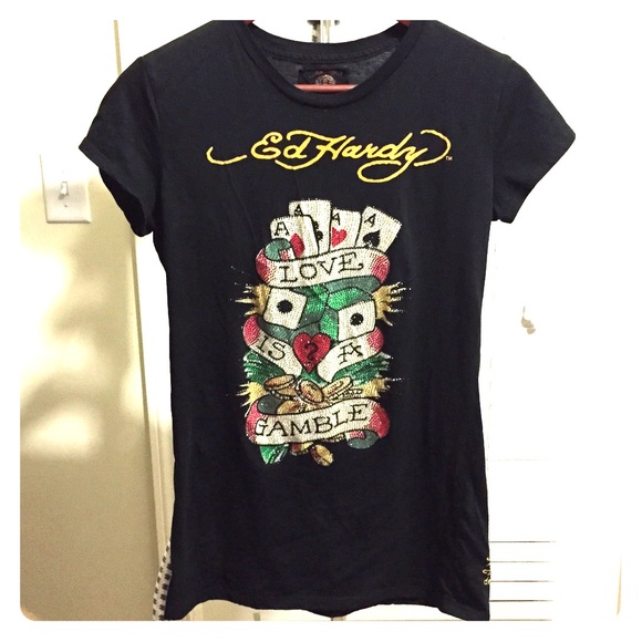 Authentic Ed hardy women's tshirt
