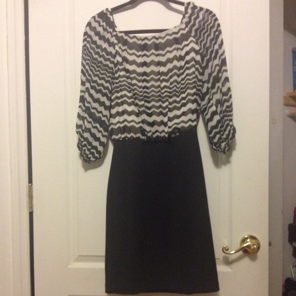 Black and white dress