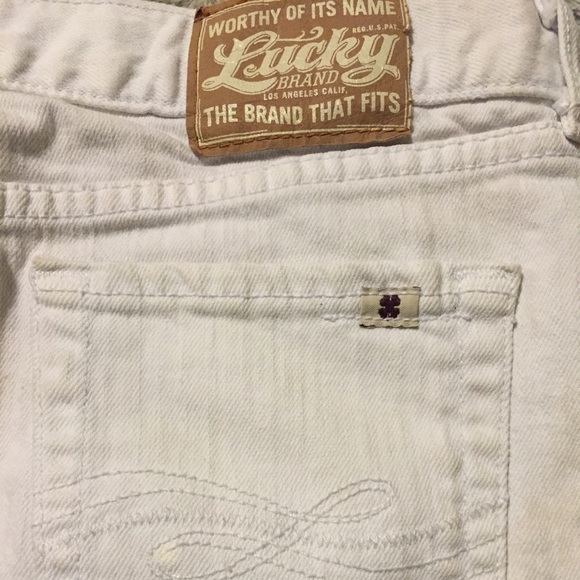 White Lucky Brand Jean Skirt Mini - Picture 2 of 3