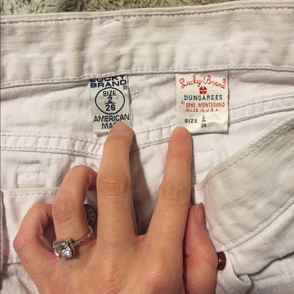 White Lucky Brand Jean Skirt Mini - Picture 3 of 3