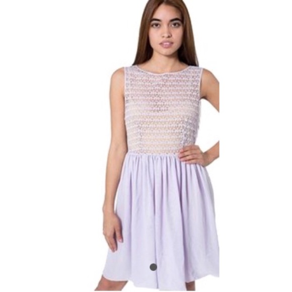 American Apparel Lilac Lace Dress