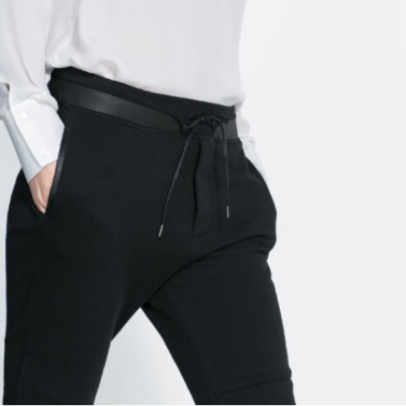 Zara cotton biker trouser