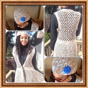 SOLD! Handmade Sweater Vest & Hat!
