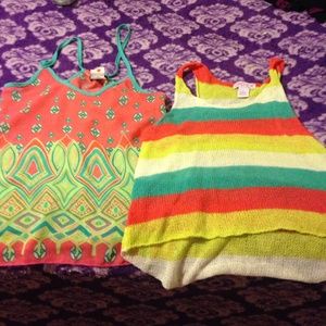 Crop racer back tanks