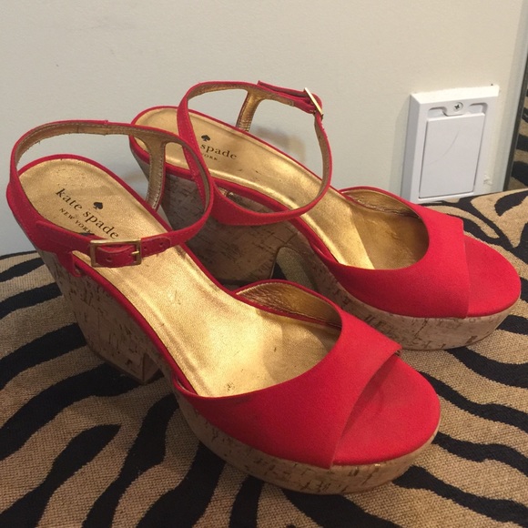 kate spade red sandals