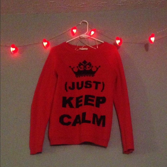 Forever 21 (Just) Keep Calm Sweater - Picture 2 of 3