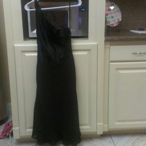 Open back satin dress