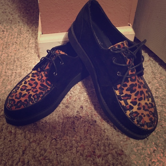 Cheetah print creepers