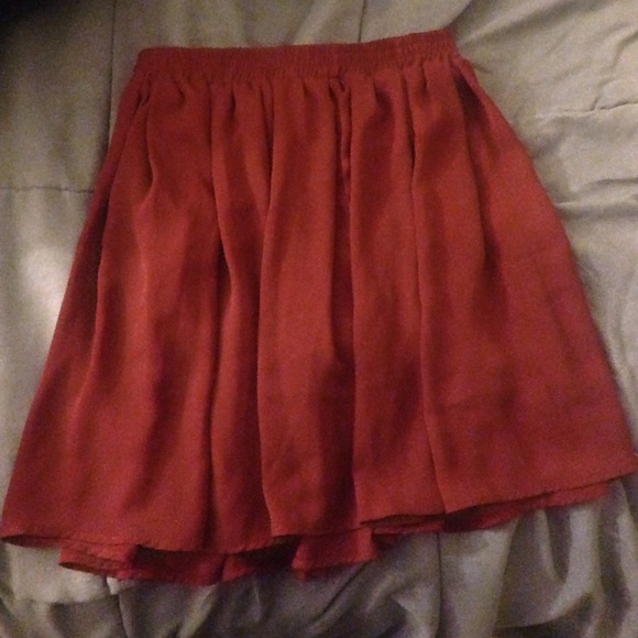 Brandy Melville Maroon Skirt