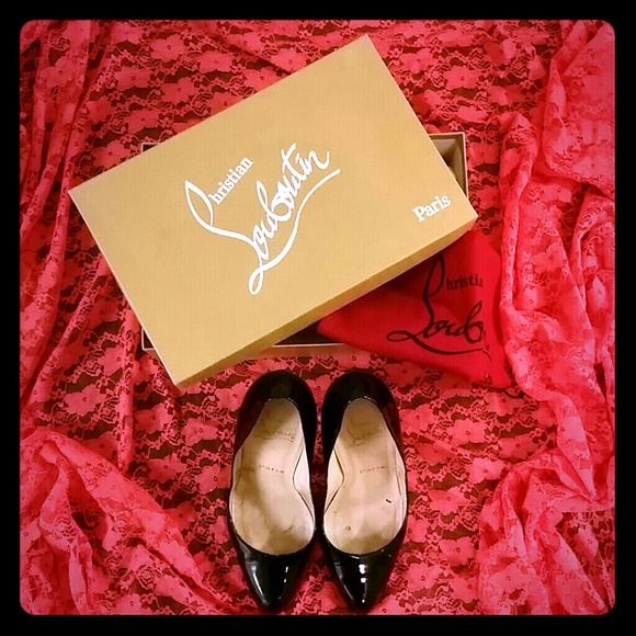 Christian Louboutin Black Patent Leather Heels