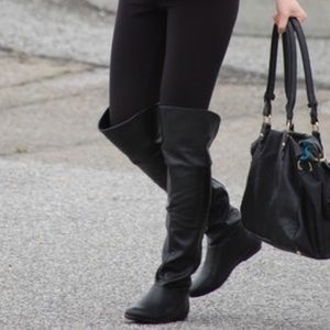 Steve Madden leather over the knee boots