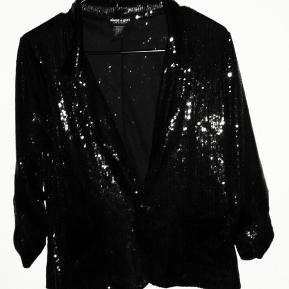 Long sleeve sequin #jacket#blazer #pockets.two poc