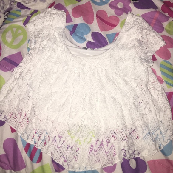 white laced crop top - Picture 1 of 1