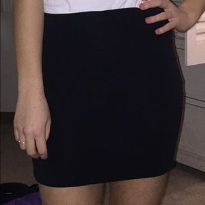Black pencil skirt