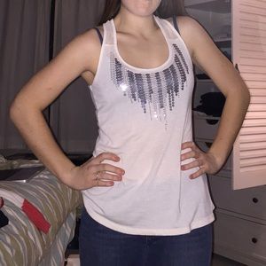 Tank top with sparkle