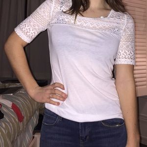White lace top