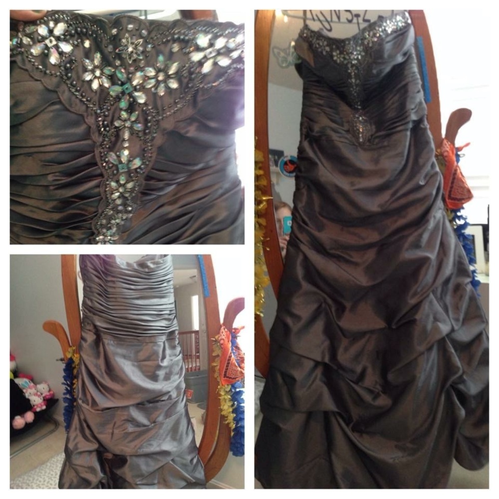 Beautiful prom or formal dress.
