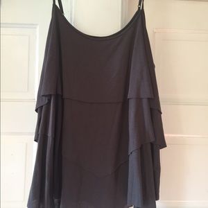 Grey spaghetti strap